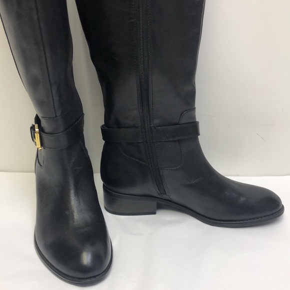 Lauren Ralph Lauren Monica Black Boots Wide calf New 6 B - Picture 5 of 11